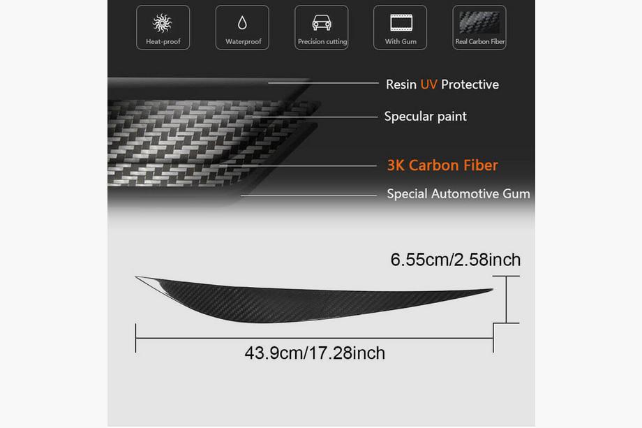 BMW 4 Series F32/F33/F36 2012-2020 Sprancene Faruri V2 (Carbon) Foto 7