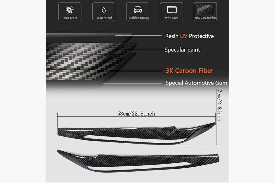BMW X5 F15 2013-2018 Sprancene faruri V1 (Carbon) Foto 5