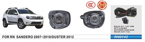 Renault Duster 2008–2017 Proiectoare ceata 2012-2015 (2 buc, halogen) foto 1