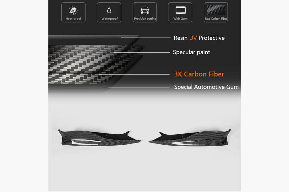 BMW 1 Series E81/E82/E87/E88 2004-2011 Flap extensii bara spate (pentru E82 1M, Carbon) Foto 5