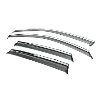 Deflectoare geamuri cu ornament cromat Niken Luxury (HB, 4 buc) foto 2
