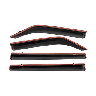 Deflectoare geamuri cu ornament cromat Niken Luxury (4 buc) foto 3