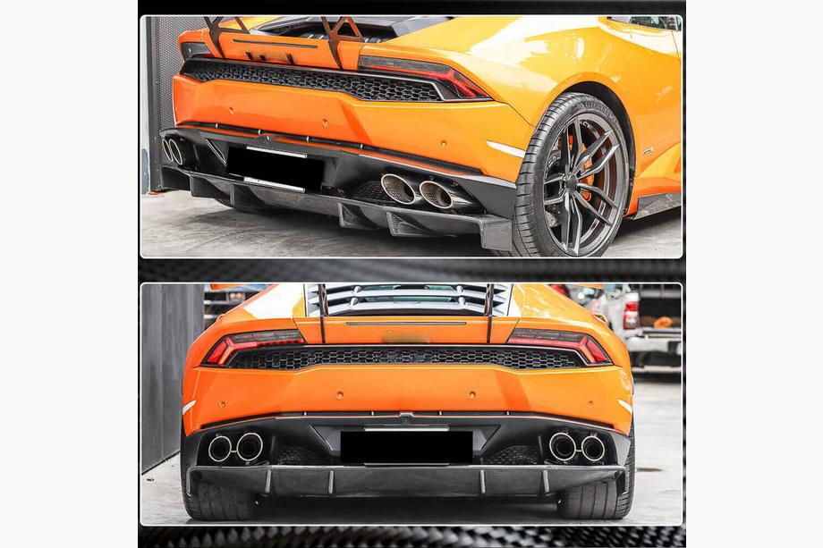 Lamborghini Huracan 2014- Difuzor Bara Spate V1 (Carbon) Foto 3