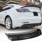 Tesla Model 3 2017- Difuzor Spate V1 (2017-2023, Carbon) foto 1