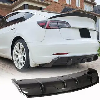 Difuzor Spate V1 (2017-2023, Carbon) Tesla Model 3 2017- foto 1