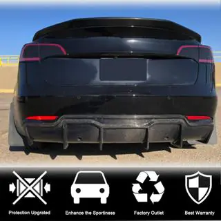 Difuzor Spate V2 (2017-2023, Carbon) Tesla Model 3 2017- foto 2