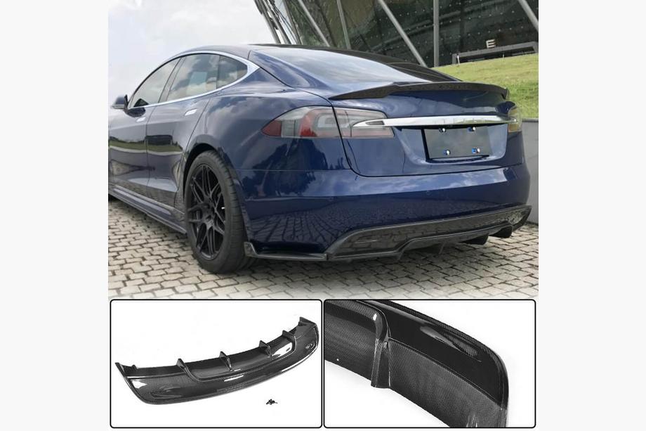 Tesla Model S 2012– Difuzor Spate V2 (2016-2021, Carbon) Image