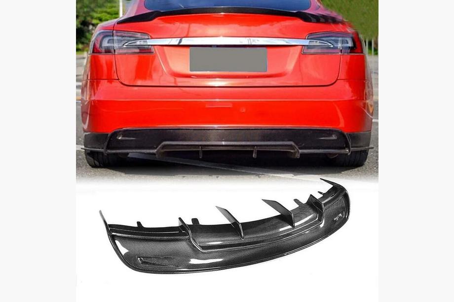 Tesla Model S 2012– Difuzor spate V2 (2012-2016, Carbon) Image