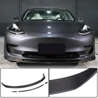 Prelungire Bara Fata Lip V2 (2017-2023, Carbon) Tesla Model 3 2017- foto 1