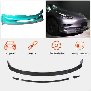 Prelungire Bara Fata Lip V2 (2017-2023, Carbon) Tesla Model 3 2017- foto 2