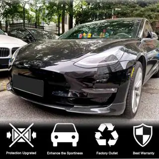 Prelungire Bara Fata Lip V6 (2017-2023, Carbon) Tesla Model 3 2017- foto 3