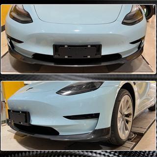 Prelungire bara fata Lip V7 (2017-2023, Carbon) Tesla Model 3 2017- foto 3