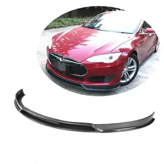 Extensie bara fata Lip V2 (2012-2016, Carbon) Tesla Model S 2012– foto 1