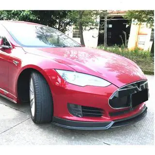 Extensie bara fata Lip V2 (2012-2016, Carbon) Tesla Model S 2012– foto 3