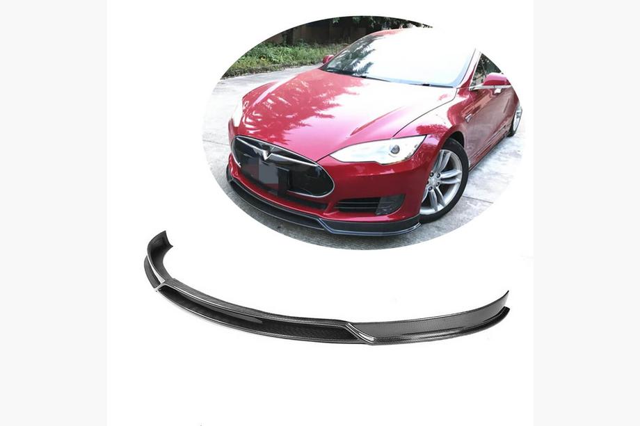 Tesla Model S 2012– Extensie bara fata Lip V2 (2012-2016, Carbon) Image