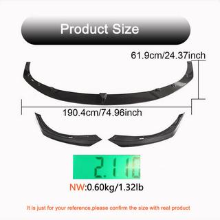 Prelungire Bara Fata Lip V2 (2021+, Carbon) Tesla Model S 2012– foto 4
