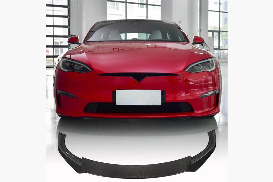 Tesla Model S 2012– Lip bara fata Carbon V3 (2021-2023) Foto 1