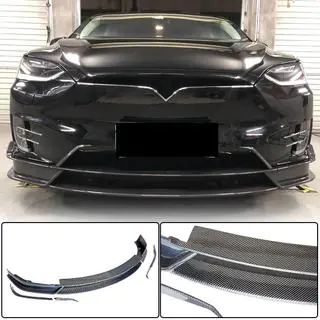 Extensie Bara Fata Lip (2015-2021, Carbon) Tesla Model X 2015- foto 1