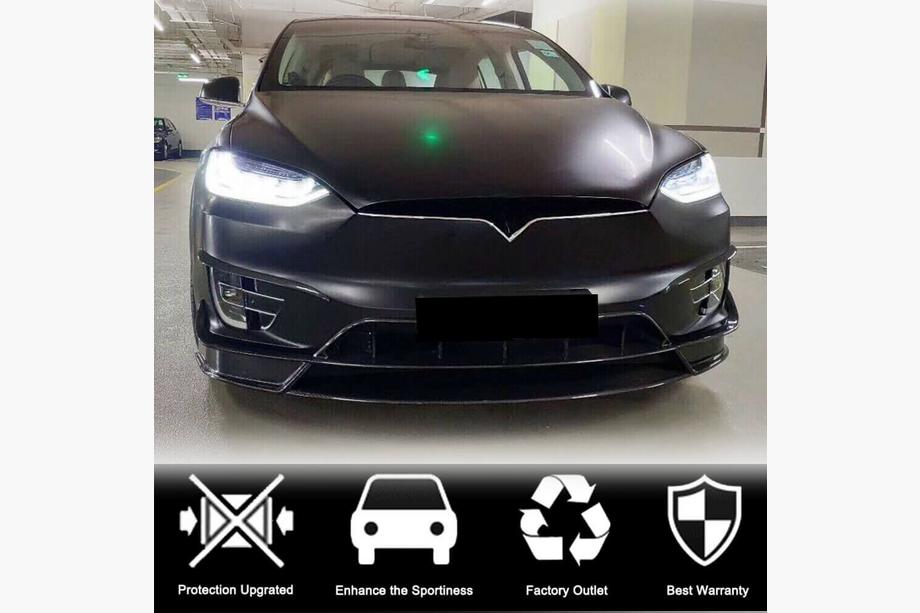 Tesla Model X 2015- Lip Bara Fata Carbon V2 (2016-2020) Foto 3