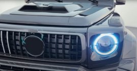 Mercedes G class W465 2025- Rama grila radiator Carbon V1 foto 2