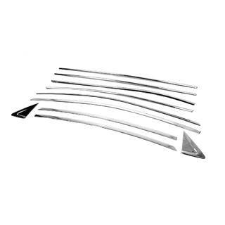 Set complet ornamente geamuri (10 buc, inox) foto 3