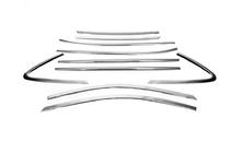 Hyundai IX-35 2010-2015 Set ornamente cromate pentru geamuri (10 buc, inox) foto 3