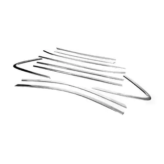 Set ornamente cromate pentru geamuri (10 buc, inox) foto 4