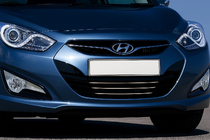 Hyundai I-40 2011-2019 Capace grila (3 buc, inox) foto 1