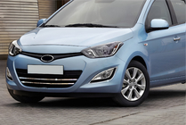 Hyundai I-20 2012-2014 Benzile pentru grila (2 buc, inox) foto 1