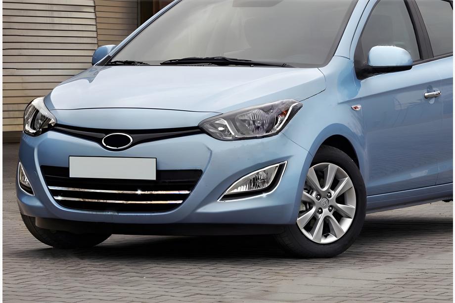 Hyundai I-20 2012-2014 Capace Cromate pentru Proiectoare Ceata (2 buc, Otel Inoxidabil) Image