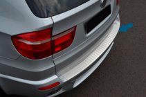 BMW X5 E70 2007-2013 Protectie bara spate OmsaLine (inox) foto 1