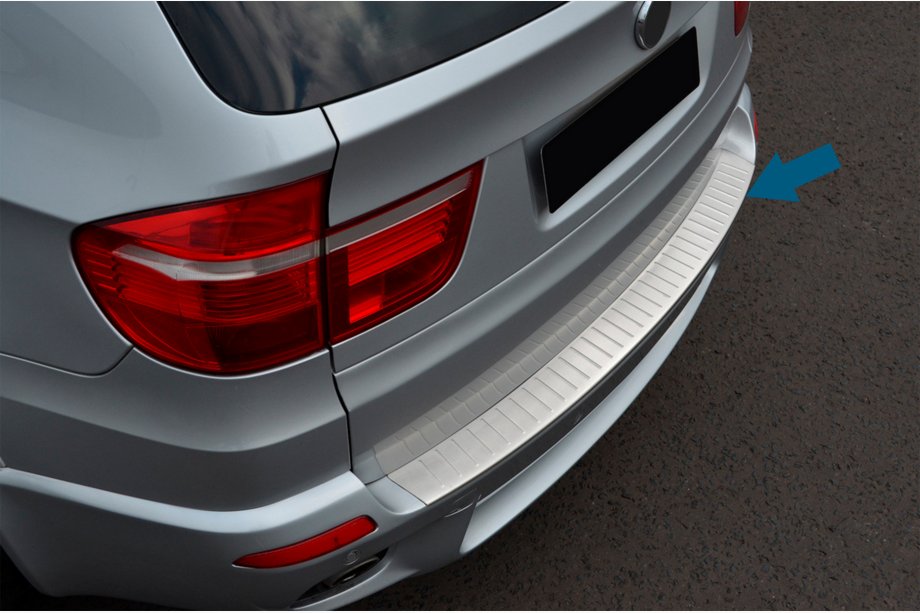 BMW X5 E70 2007-2013 Protectie bara spate OmsaLine (inox) Image