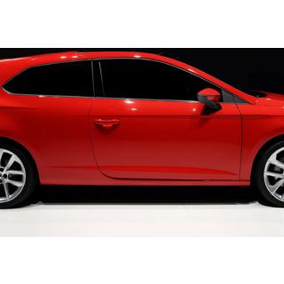 Ornamente geamuri laterale inox (3 usi, 6 buc) Seat Leon 2013-2020 foto 1