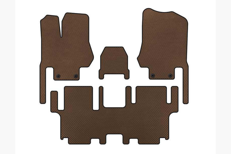 Nissan Quest 2011-2017 Covorase EVA (2 Randuri, 7 Locuri, Maro) Image