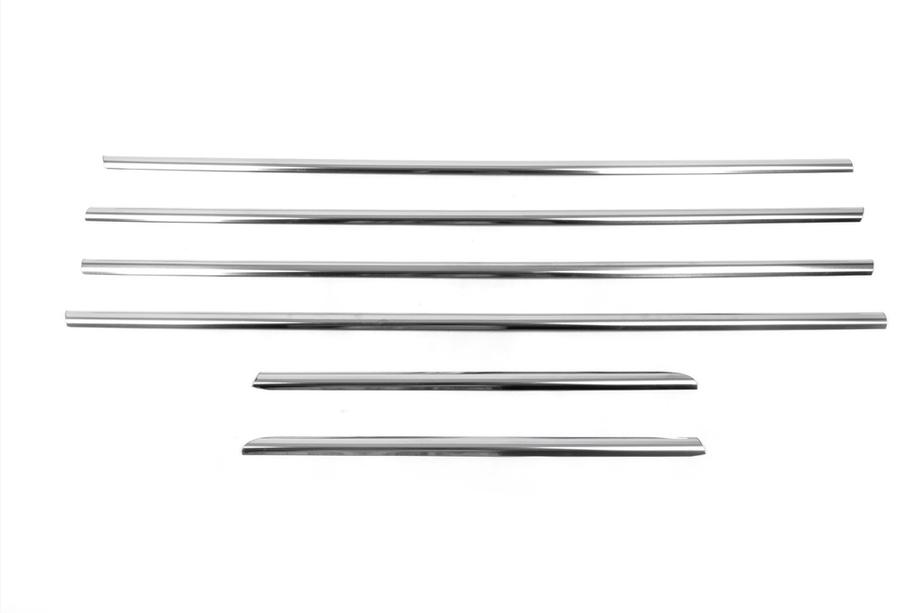 Toyota Land Cruiser Prado 120 2002-2009 Ornamente exterioare geamuri inox (6 buc) Carmos - Otel Inoxidabil Turcesc Foto 5