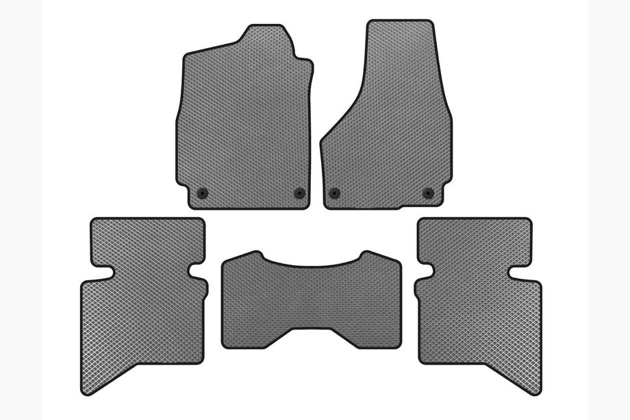 Dodge RAM (DS/DJ/D2) 2009–2024 Covorase EVA (2009+, 5 locuri/Cabina Dubla, Gri) Foto 1