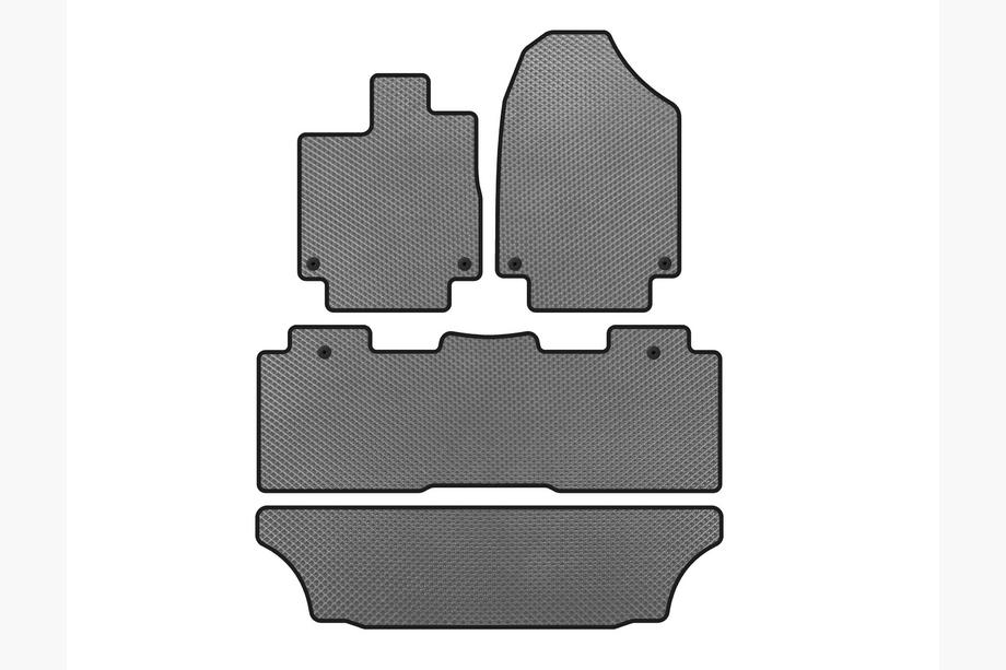Honda Odyssey 2017– Covorase EVA (3 Randuri, Gri) Image