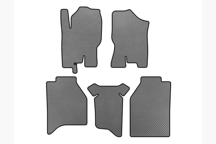 Nissan Navara 2006-2015 Covorase EVA (fara compartimente de depozitare, gri) Foto 1
