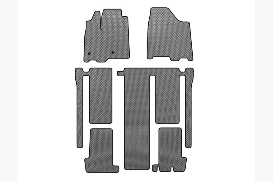 Toyota Sienna 2010-2020 Covorase EVA (3 Randuri, Gri) Image