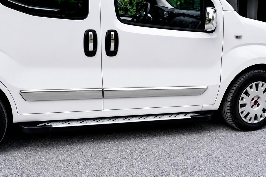 Opel Combo 2012-2018 Praguri Laterale Allmond Grey (2 buc, Aluminiu) Image
