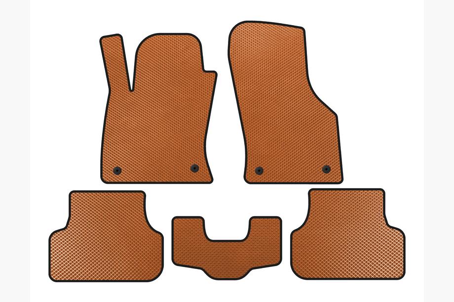 Seat Leon 2013-2020 Covorase EVA (2013-2016, SW, Portocaliu) Image