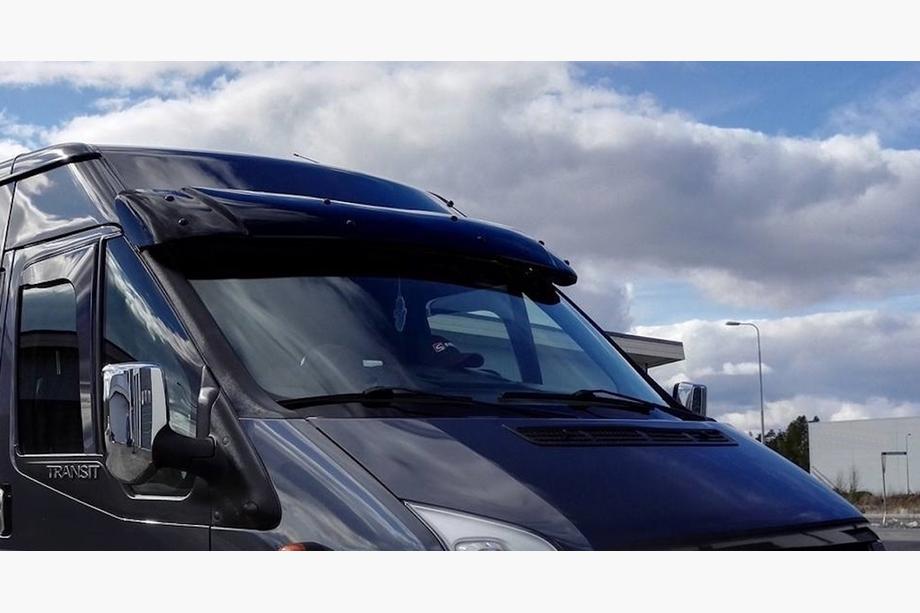 Ford Transit 2000–2014 Viziera parbriz (negru lucios, 5mm) Foto 13