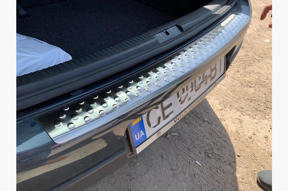 Volkswagen Golf 5 2003-2009 Protectie bara spate OmsaLine otel inoxidabil HB, Lucios Foto 3