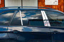 BMW X5 E70 2007-2013 Molduri stalpi usa inox foto 4
