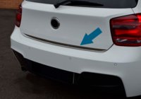 BMW 1 Series F20/F21 2011-2019 Ornament portbagaj inox foto 3