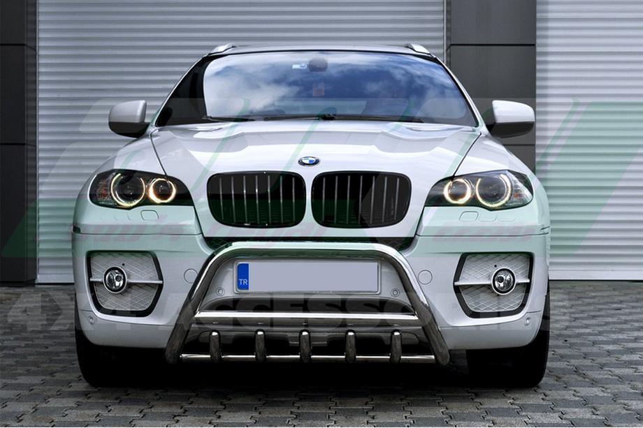 BMW X5 E70 2007-2013 Bullbar WT003 (Inox) 50mm Image
