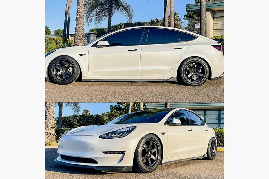 Tesla Model 3 2017- Capace Praguri V2 (2017-2023, Carbon) Foto 2