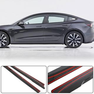 Protectii Praguri V1 (2017-2023, Carbon) Tesla Model 3 2017- foto 2