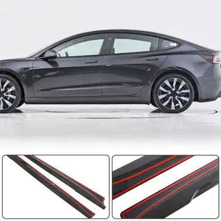 Protectii Praguri V1 (2017-2023, Carbon) foto 2