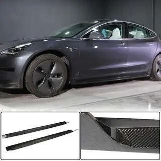 Protectii praguri V4 (2017-2023, Carbon) foto 1